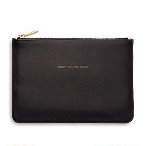 NWT Medium Pouch | Black | Enjoy The Little Things Estella Bartlett